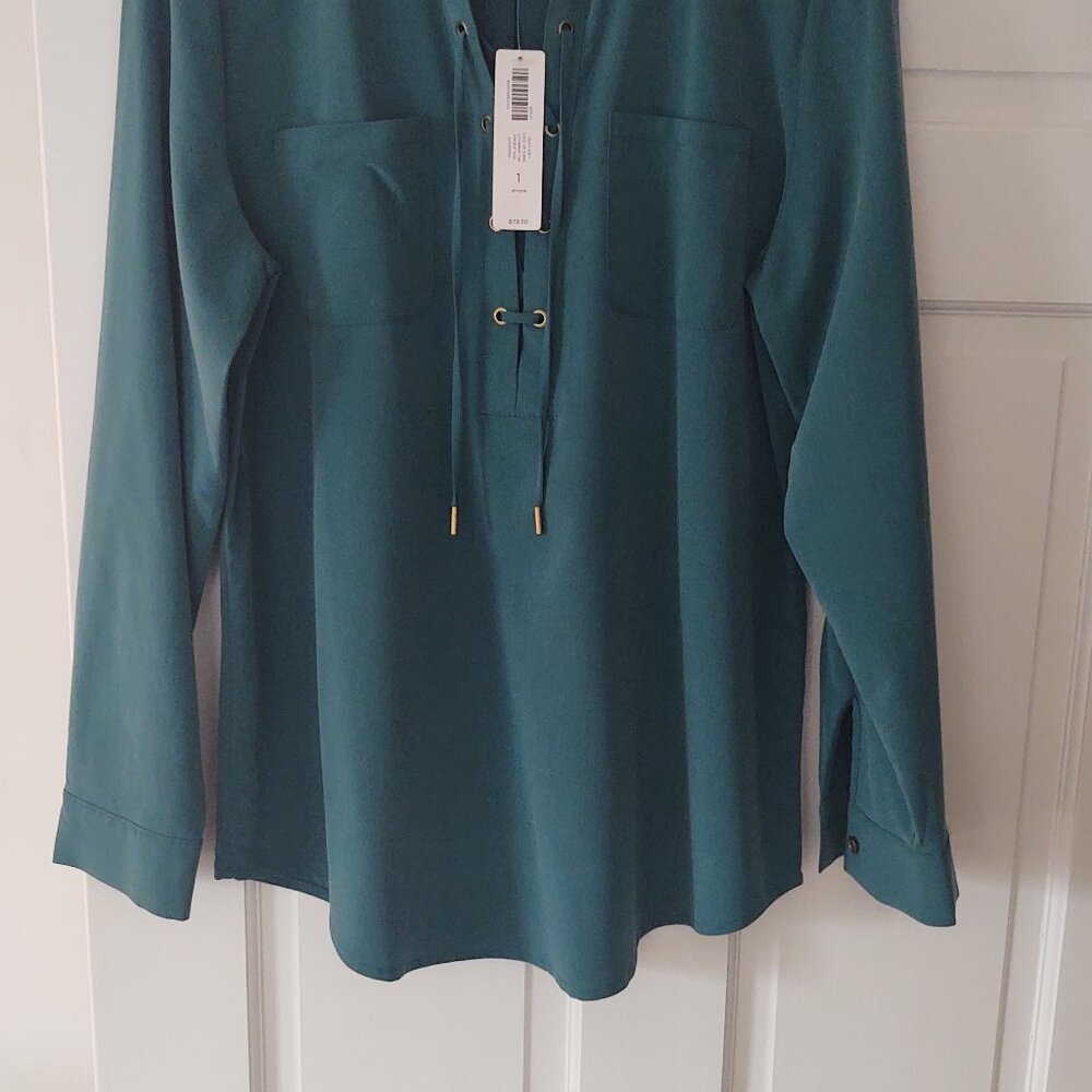 CHICO'S TEAL GREEN TUNIC
